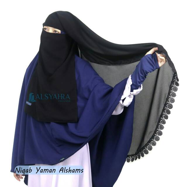 Niqob yaman Al shams sifon jetblack Alsyahra exclusive