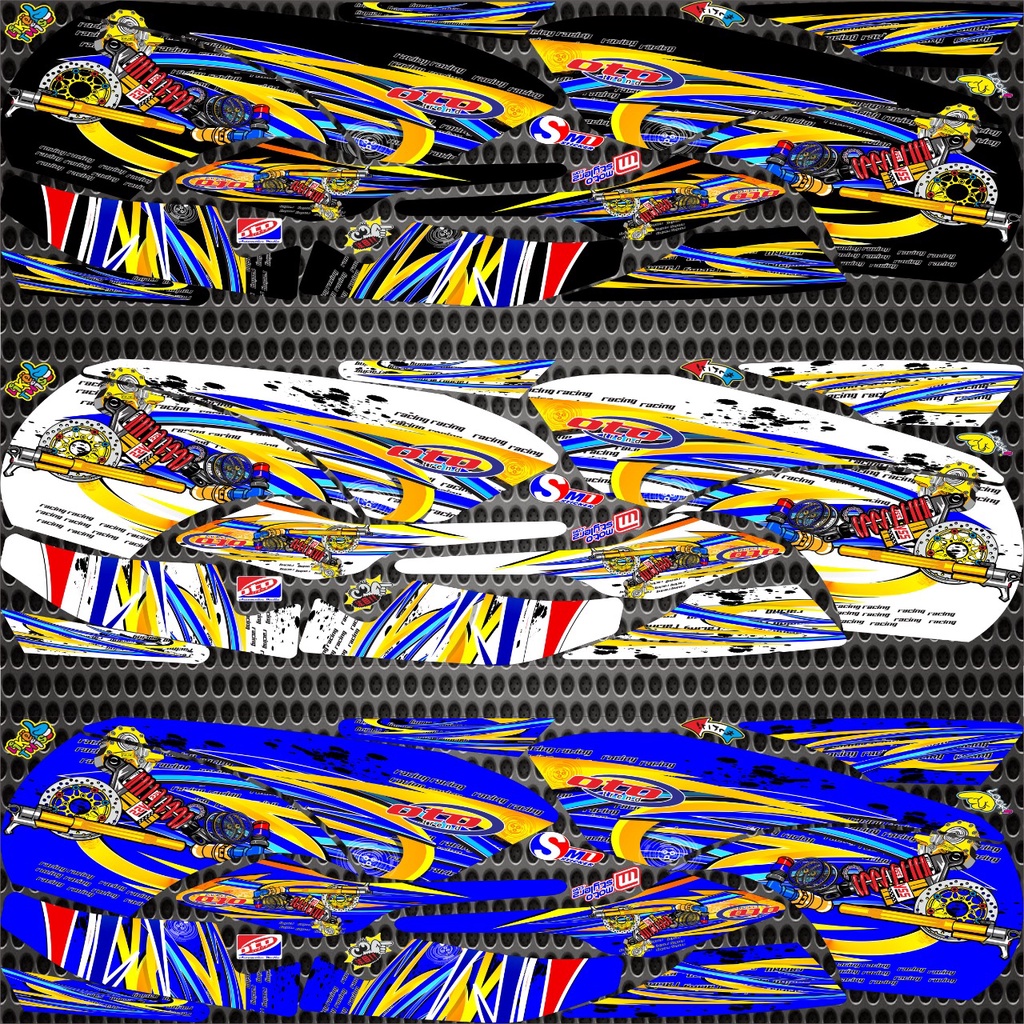 STRIPING VARIASI MOTOR HONDA BISON