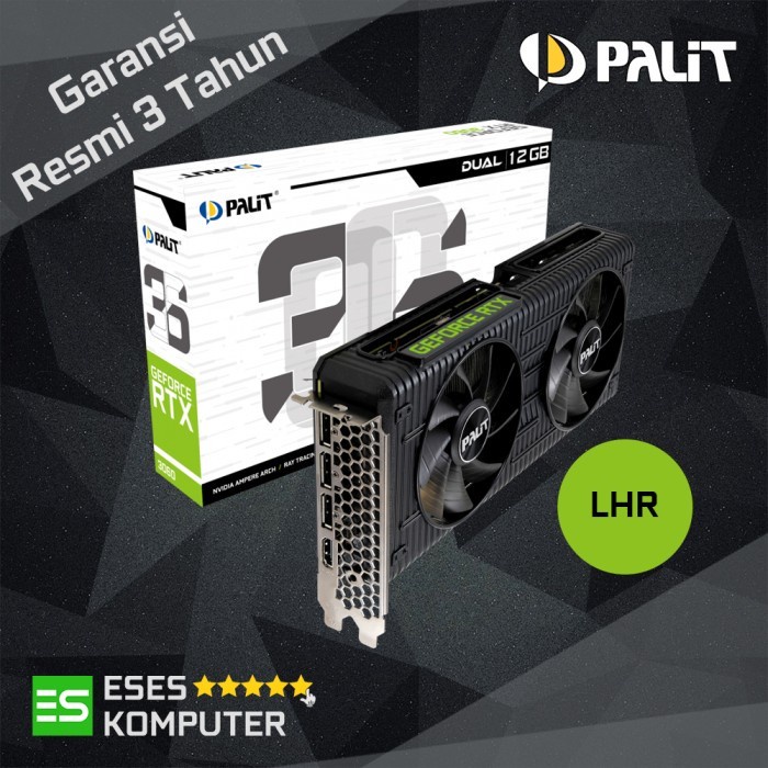 VGA PALIT GeForce RTX 3060 Dual 12GB GDDR6 - Ampere