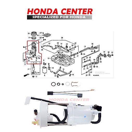 fuel filter strainer saringan bensin  jazz vtec idsi new city vtec idsi 2003 2004 2005 2006 2007