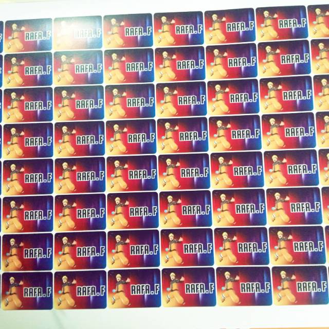 

Stiker label nama