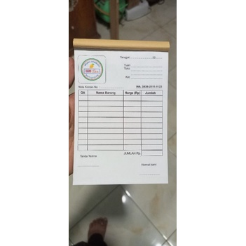 

Nota Kontan Custom - Faktur penjualan - Nota Penjualan Custom