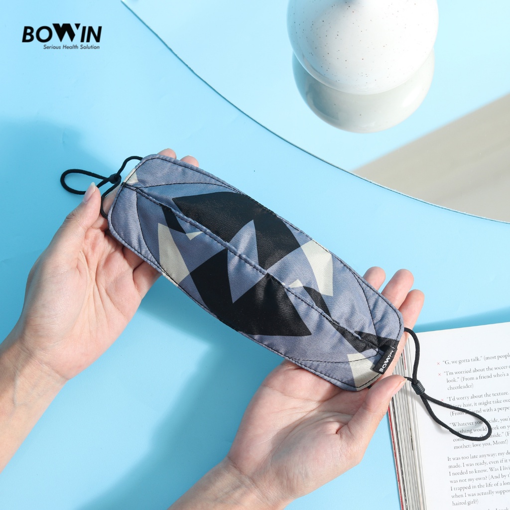 Bowin Masker Bomber - 2x Anti Bakteri &amp; Percikan (Masker Kain 4 Lapis)