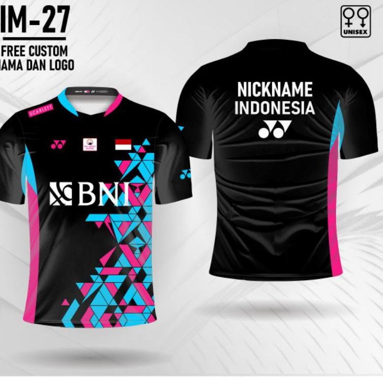 Sudah READY.. Baju badminton Indonesia open setelan jersey bulutangkis Indonesia master 2022