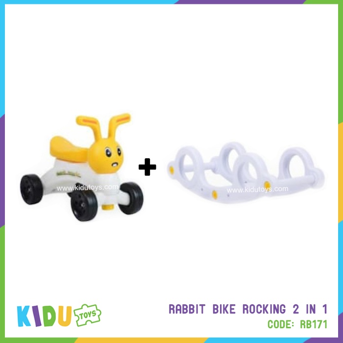 Mainan Anak Giraffe Rabbit Smart Sheep Bike Rocking 2 in 1 Kidu Baby