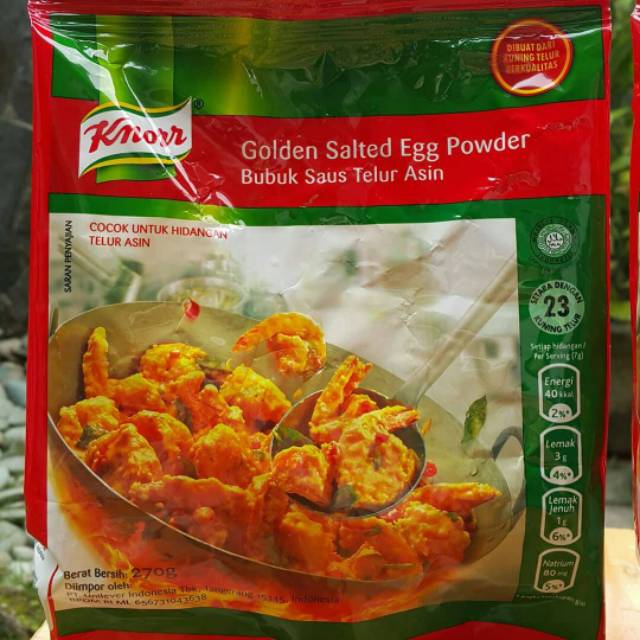 

KNORR SALTED EGG POWDER HALAL MUI 270 GR