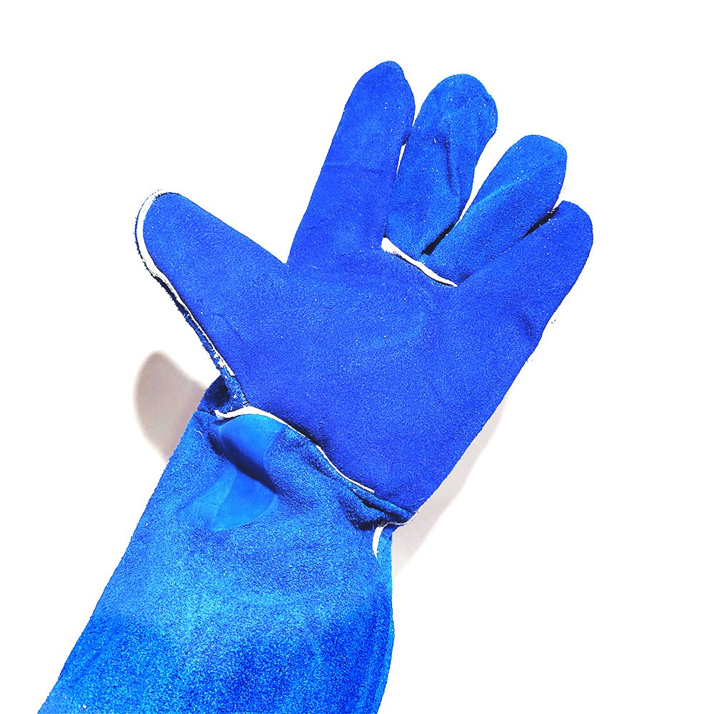 SARUNG TANGAN LAS KULIT 16 INCH / WELDING GLOVES BIRU