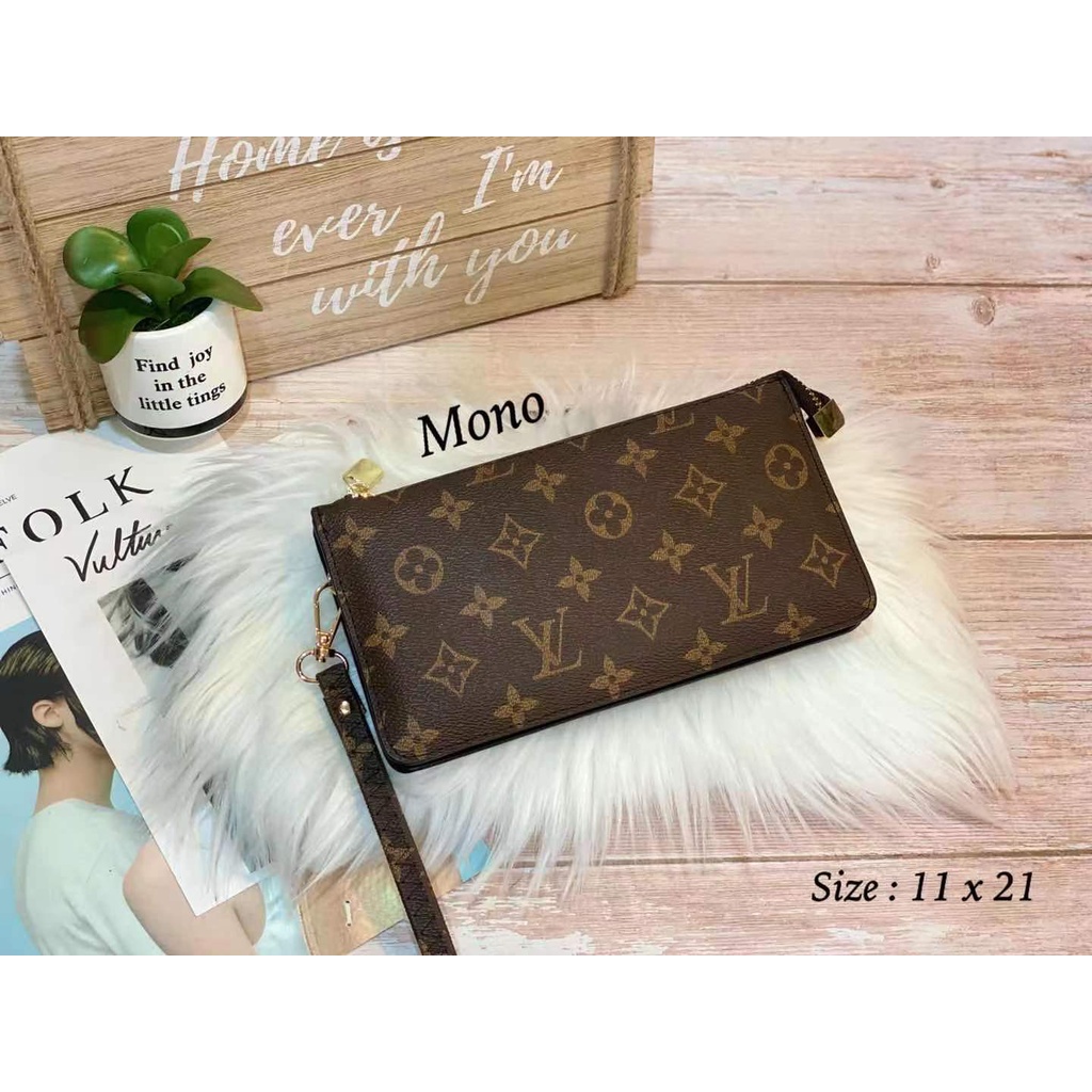 Pouch Dompet 3 Ruang 6866 Tas Tangan Impor Quality Cluct Import