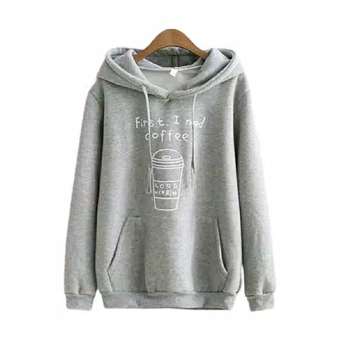 Fairy.Stories Sweater Hoodie Wanita  I NEED COFFEE-4