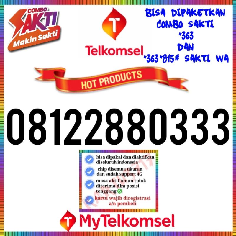 NOMOR CANTIK SIMPATI 11 DIGIT TRIPLE 3 EKOR 333 COMBO SAKTI WA