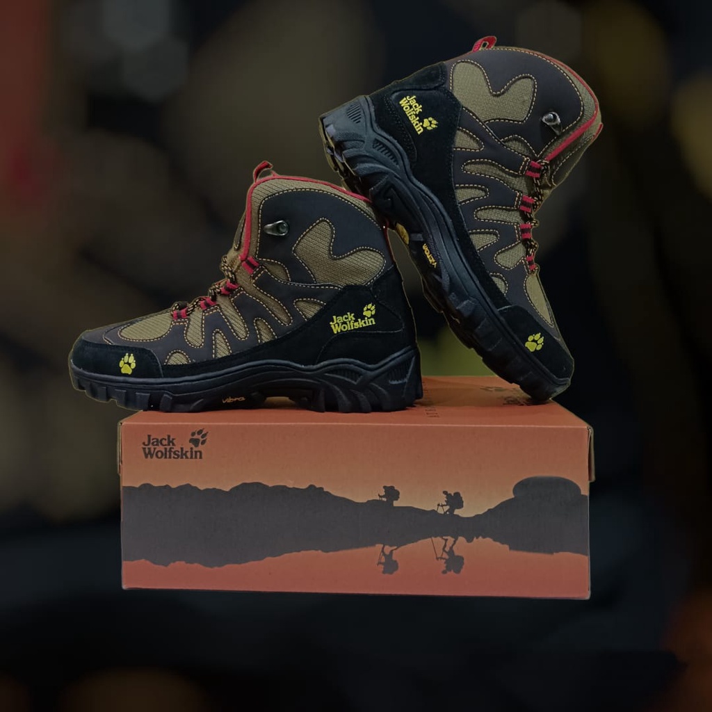 SEPATU GUNUNG JACK WOLFSKIN ORIGINAL SEPATU GUNUNG PRIA WANITA SEPATU OUTDOOR TRAVELING SEPATU OLAHR