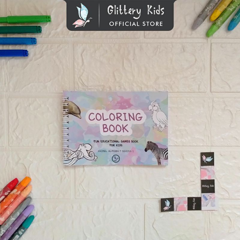 

GKCH001 - Buku Mewarnai Gambar Binatang - Animal Alphabet Coloring Book Series 1