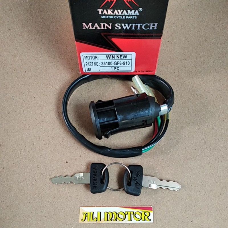 Kunci kontak ONLY win new 35100-GF6-910 ori TAKAYAMA