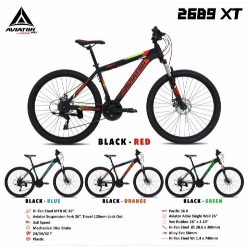 Sepeda Gunung /MTB Aviator 26 2689 XT