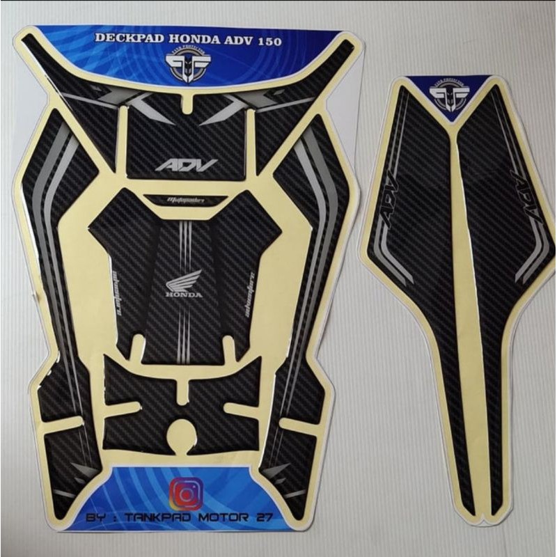 Stiker Tankpad Deckpad Resin  Timbul  Fullset Honda ADV 150