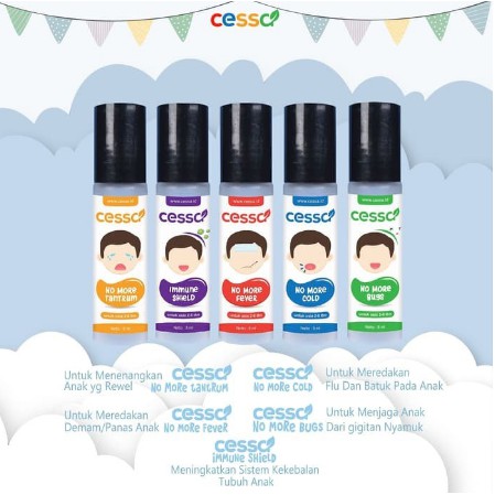 Cessa Kids (2-8 Tahun) Cough & Flu, Fever Drop, Lenire, Bugs Away