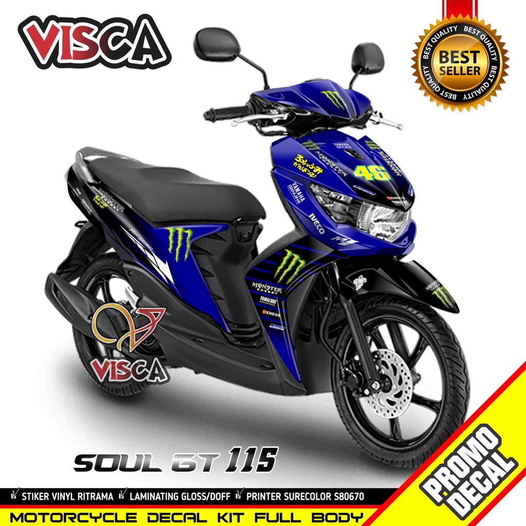 Decal Soul Gt 115 Full Body Stiker Soul Gt 115 Striping Soul Gt 115 Decal Soul Gt 115 Full Body Deca