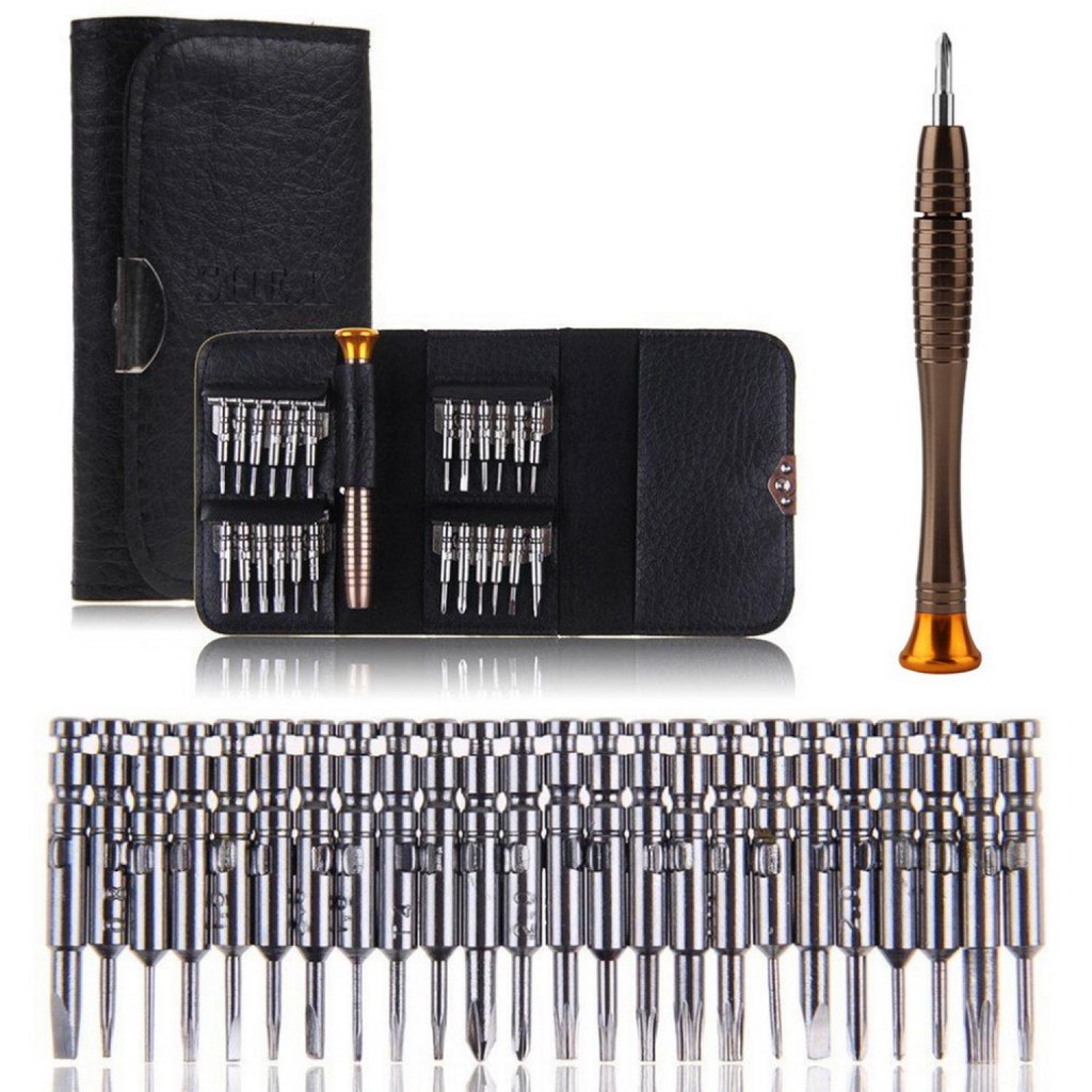 Obeng Set Hp Iphone 4 5 6 7 Macbook Pro Air / Obeng Smartphone Torx Set 25 in 1 Multifungsi