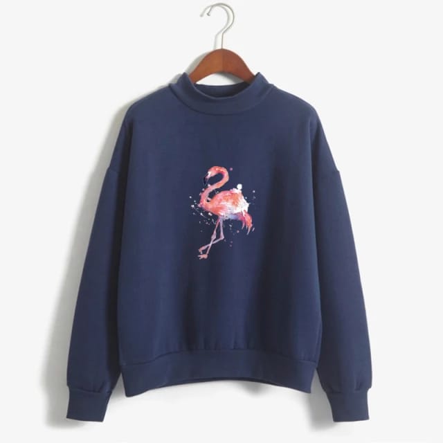 SWEATER WANITA FLAMINGGO /// ATASAN WANIT BAHAN FLEECE UNISEX TEBAL KEKINIAN TERBARU''