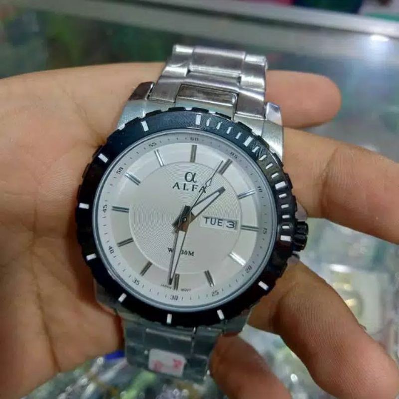 JAM ALFA BIRU METALICK BRAND ORIJINAL TAHAN AIR 10M