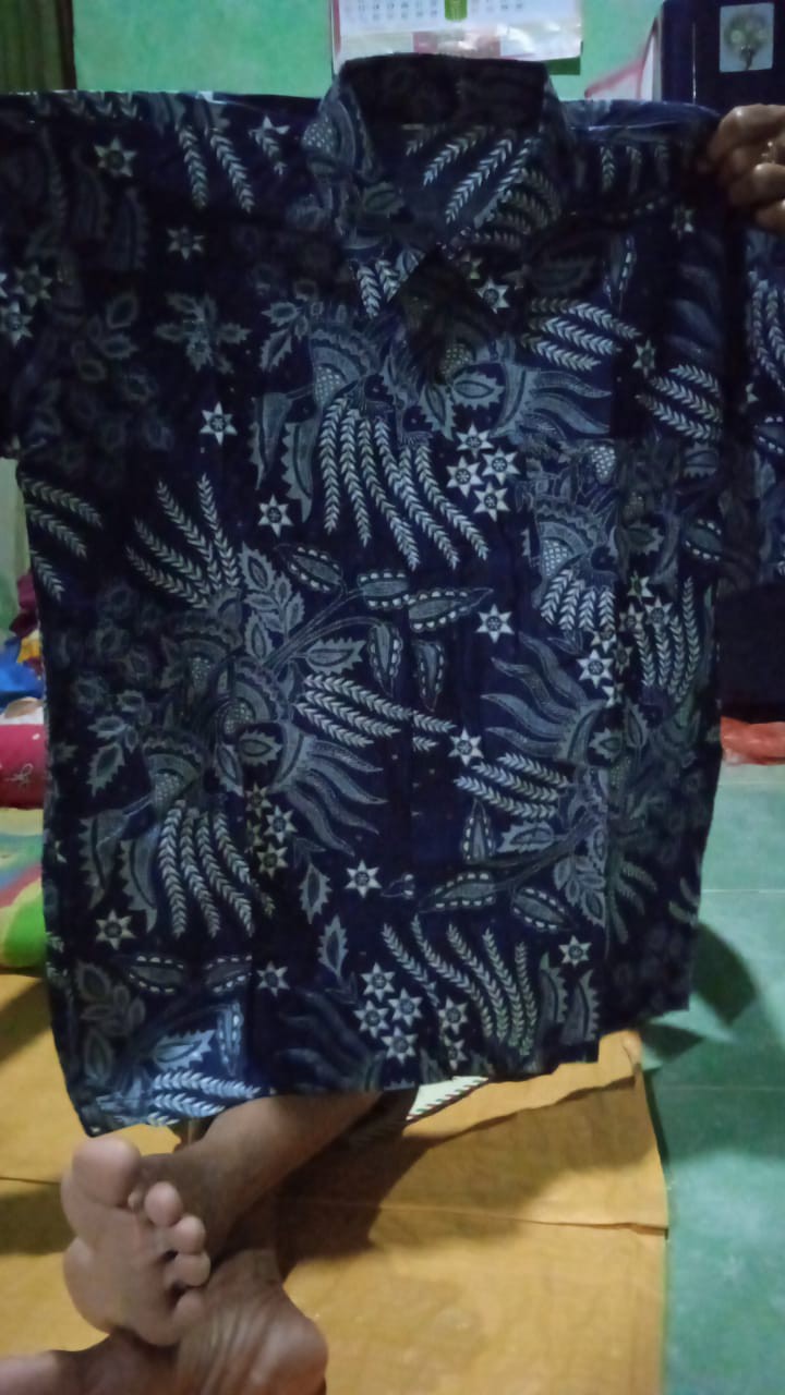 Baju Batik Pria Big Size M L Xl Xxl Atasan Kemeja Batik Lengan Pendek Original