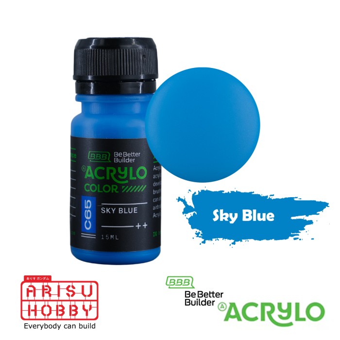 

ACRYLO COLOR SKY BLUE C65 Acrylic Paint Color Cat Gundam