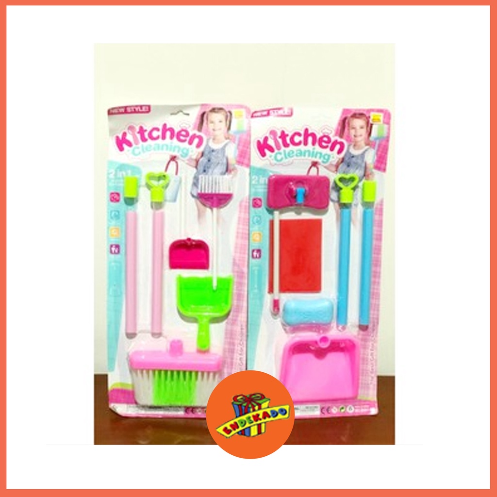 MAKASSAR! KITCHEN CLEANiNG SET TOYS - Mainan Anak