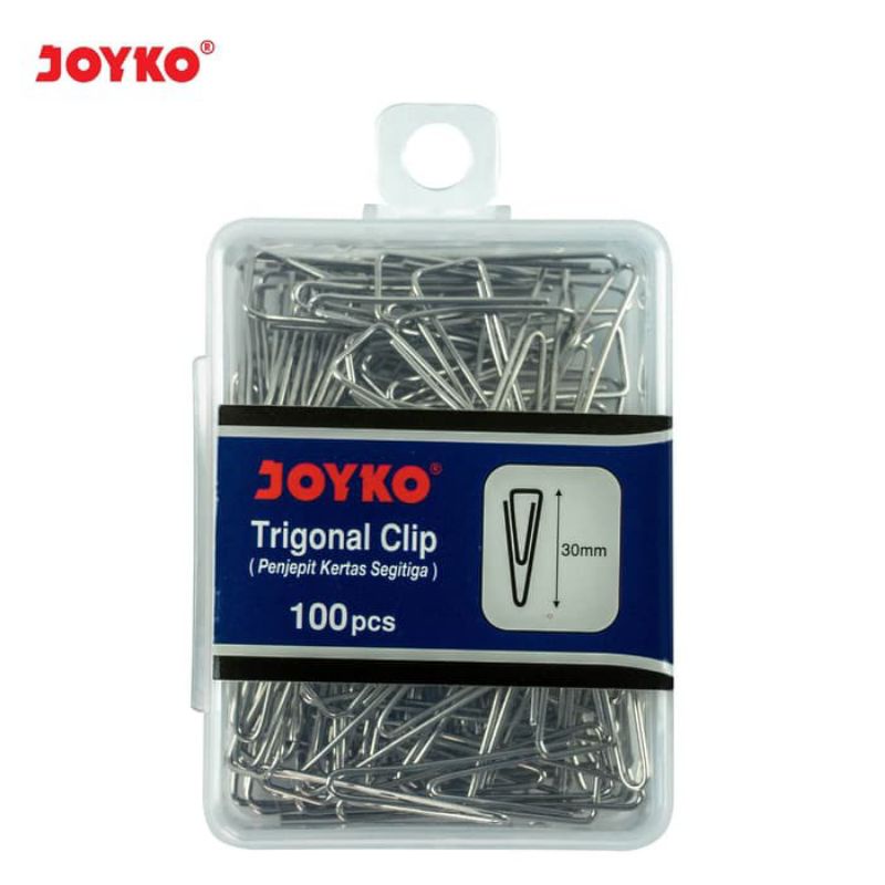 

Paper Clip/Trigonal Clip/Penjepit Kertas Segitiga Joyko No. 1P