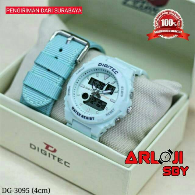 JAM TANGAN WANITA DIGITEC DG 4090 / 3095 PAKET CANVAS / DIGITEC CEWEK ORIGINAL