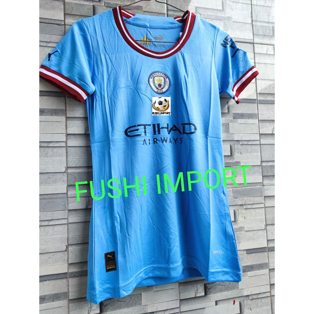 Jersey Baju Bola City Home Ladies Cewek 2022 2023 Grade Ori