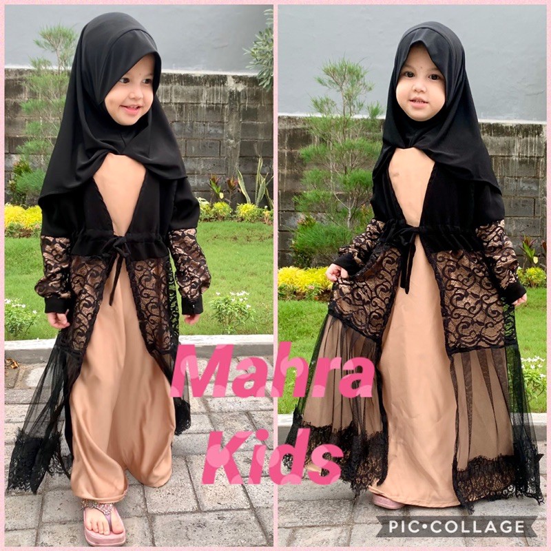 BAJU GAMIS MUSLIMAH Abaya mahra anak  buat muslimah anak kecil