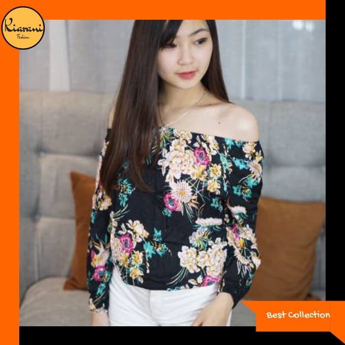 Termurah Blouse Wanita Off Shoulder 914 - Baju Atasan Blouse Off Shoulder 914