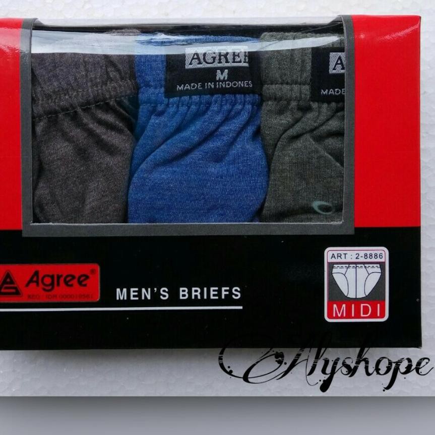Harga Grosir!!! Celana Dalam Pria Agree 8886 / Cd Pria / Celana Dalam Agree / Agree .,.,.,,.