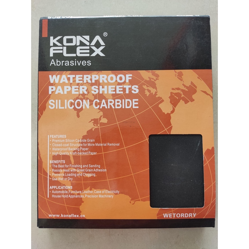 Kertas Amplas Lembaran Anti Air KORAFLEX P100 - P2000 / waterproof KORAFLEX  #100 #120 #150 #180 #32