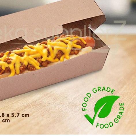 

Kotak Hotdog - Box Hot Dog - Dus Hot dog | KRAFT COKLAT (50 pcs)