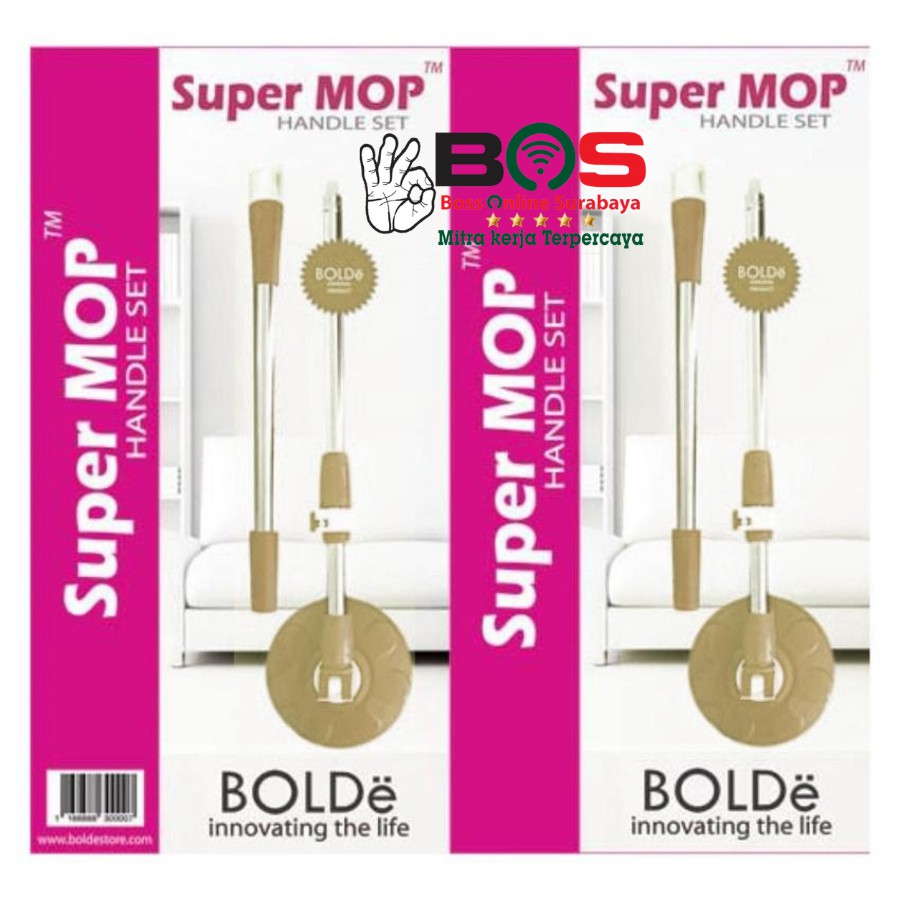 Bolde Refill Gagang Tongkat Handle Set Super Mop Bolde