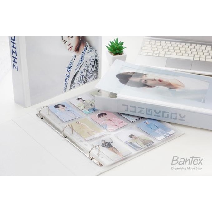 

Bantex Insert Cover Photocard Album A4 3 Ring Binder with pocket-8622