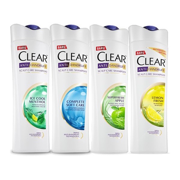 Clear 160ML Shampoo Ice Cool Menthol / Lemon Fresh / Superfresh Apple / Complete Soft care clear shampoo 160ml sampo shampo clear 160 ML sampo clear shampo clear