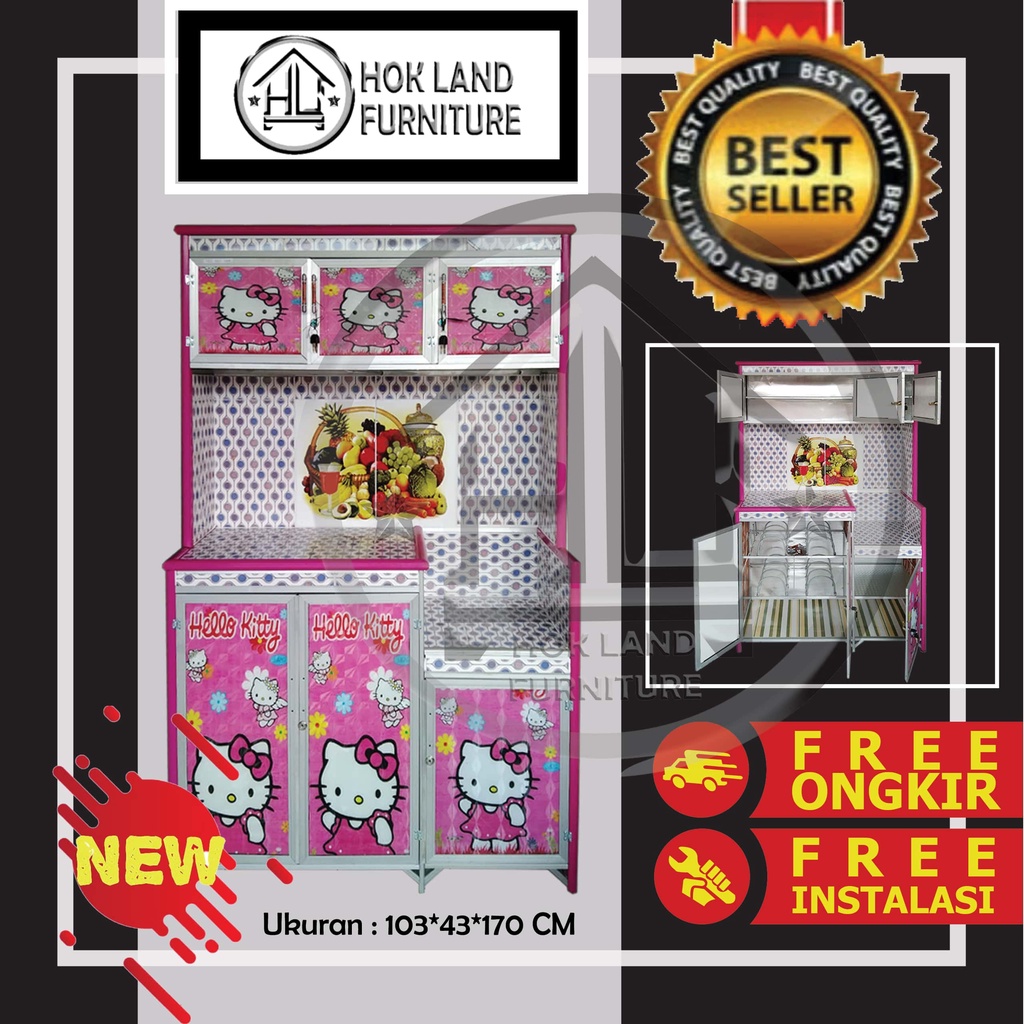 Rak Piring Pintu 3 Karakter / Rak Piring Jumbo Karakter / Rak Piring 3 Pintu Magicom Karakter / RS26