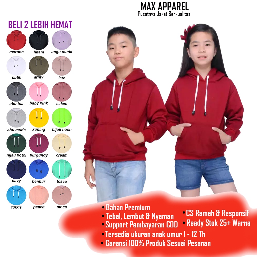 Baju Hodie Switer Jumper Anak Kembar Cewek Cowok Kecil Laki Perempuan Branded Bayi Balita Ukuran M L