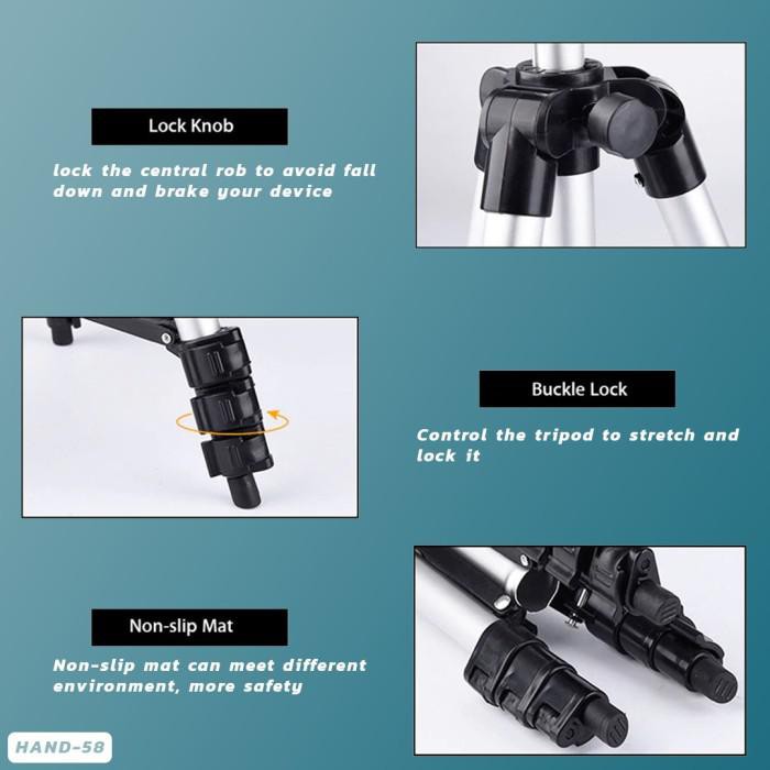 TRIPOD 3110 3120 3way tripod monopod handpone vlog pegangan kamera new