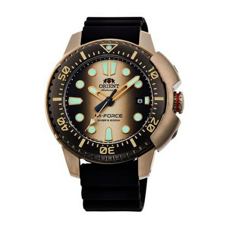 ORIENT JAM TANGAN PRIA M-FORCE RA-AC0L05G00B AUTOMATIC DIVER 200M BLACK ANNYVERSARY LIMITED ORIGINAL