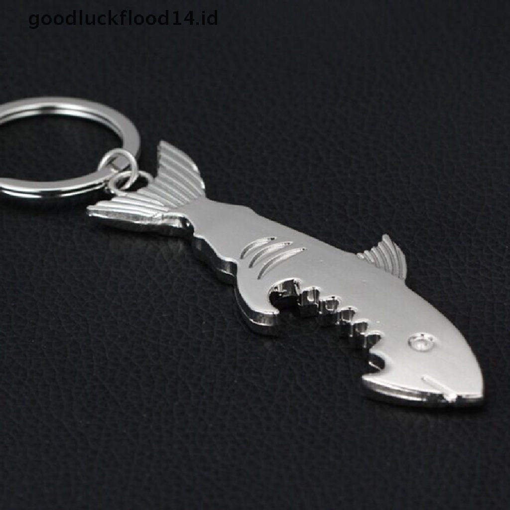 [OOID] 1x Hot Metal Big Shark Beer Bottle Opener Keychain Keyring Keyfob Creative Gift ID