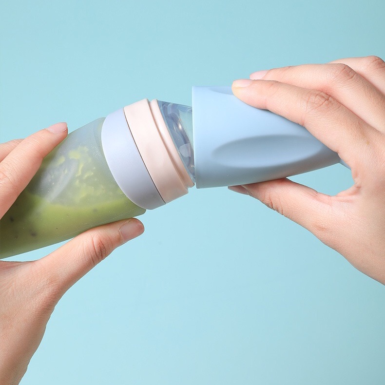 YOPPO BABY | Sendok Botol Mpasi Bayi Premium / Sendok Botol Silikon / Botol Sendok Silikon 110ML