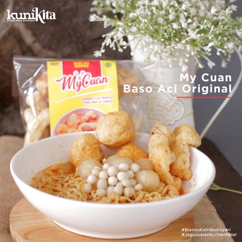 

CIOMY/MY CUAN BASO ACI ORIGINAL HALAL DENGAN BUMBU PREBIOTIK