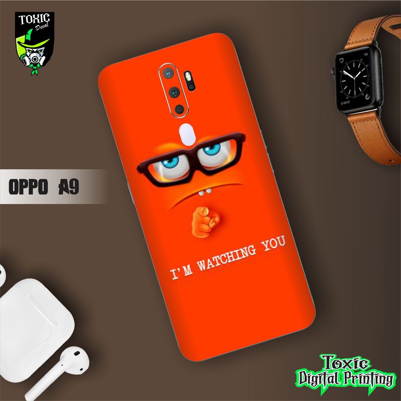 BISA COD GARSKIN SKIN HP OPPO A9 ORANGE