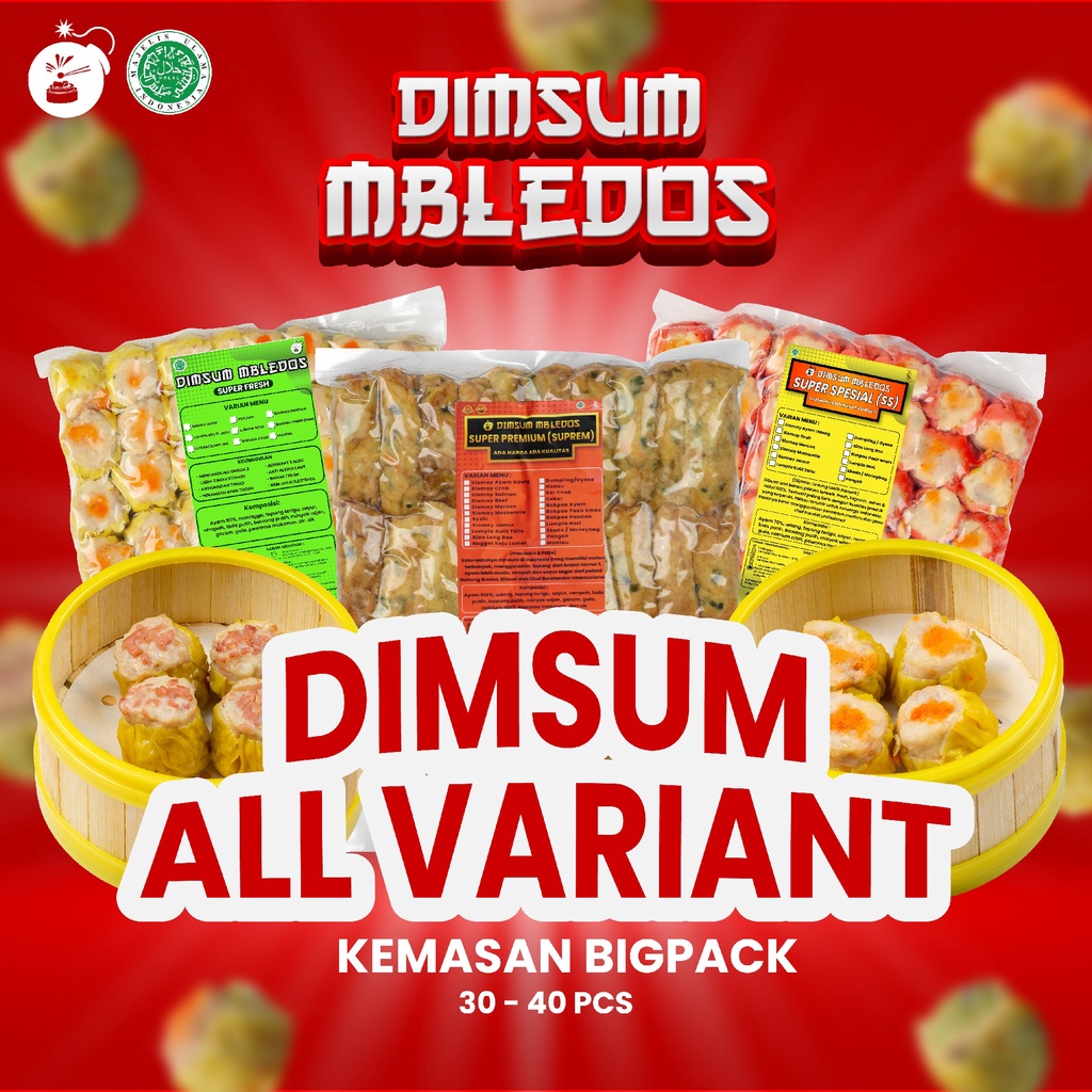 Jual Dimsum All Varian Frozen Food Halal Mbledos Super Premium Grosir