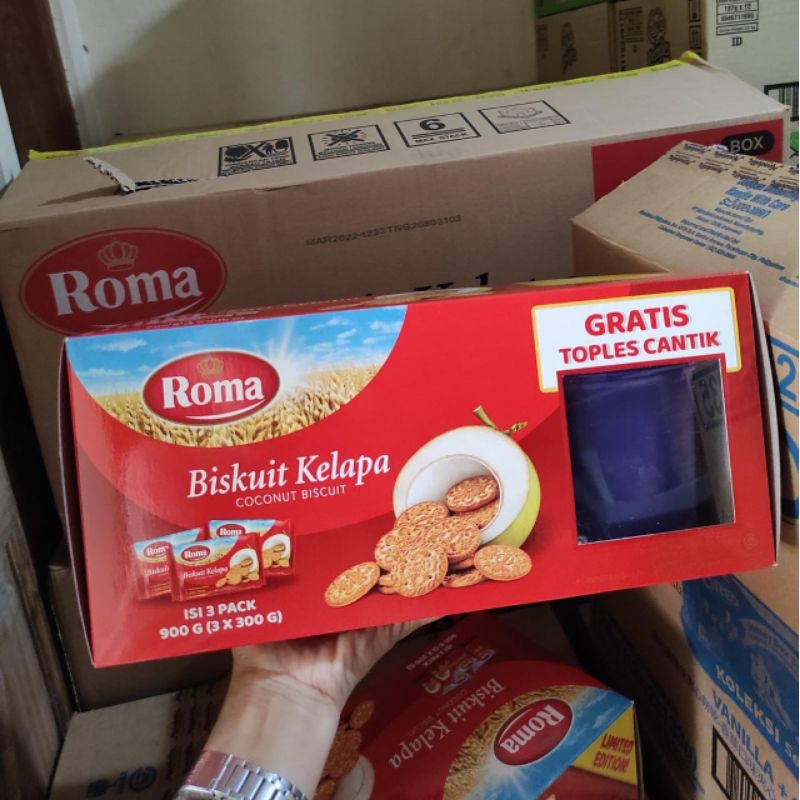 Roma biskuit kelapa free toples