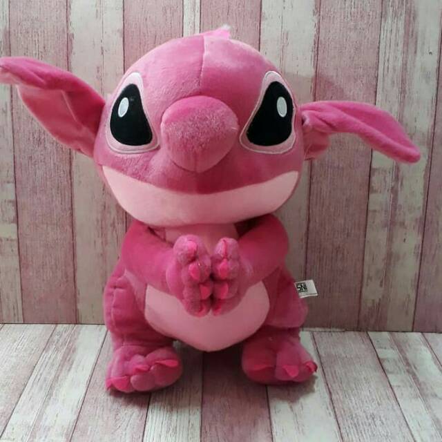  Boneka  Stitch Warna  Pink  boneka  baru