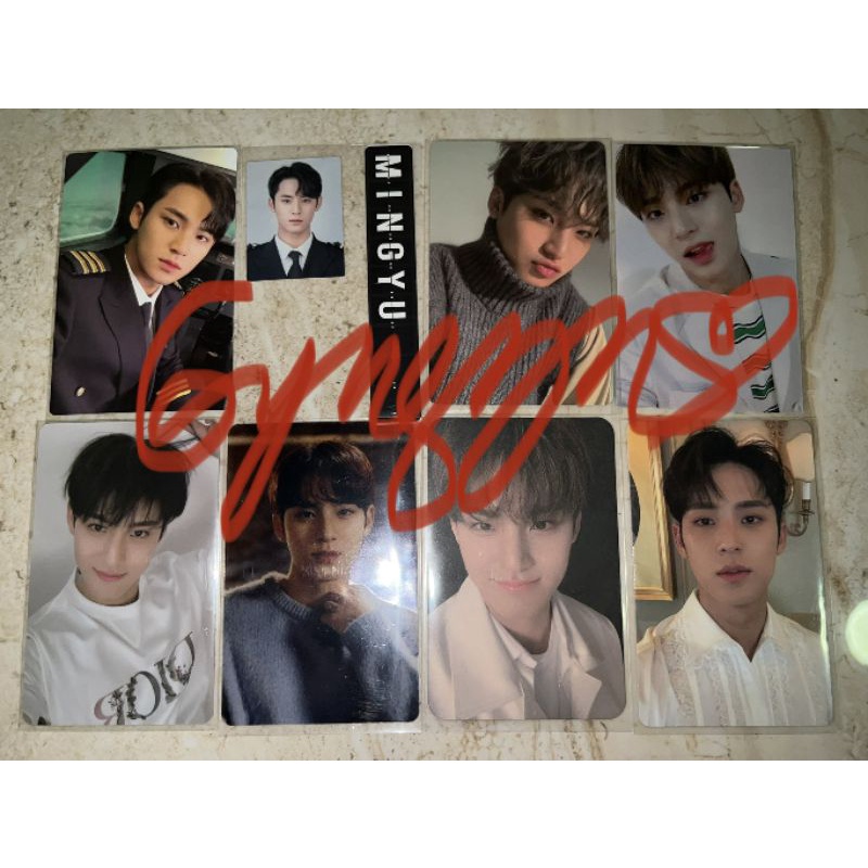 MINGYU PHOTOCARD DIOR ZOZOTOWN CARZONE OTY FLFL LIM A AINO L CIMUMU PC LD M2U YC